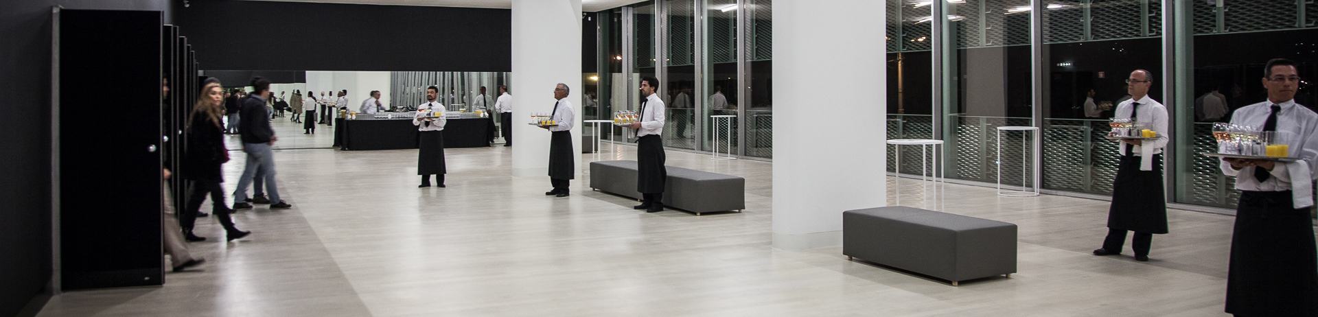 Receção num dos foyers do Convento, com serviço de catering