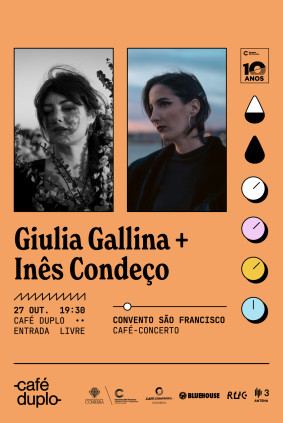 Cartaz de Giulia Gallina + Inês Condeço - Café Duplo
